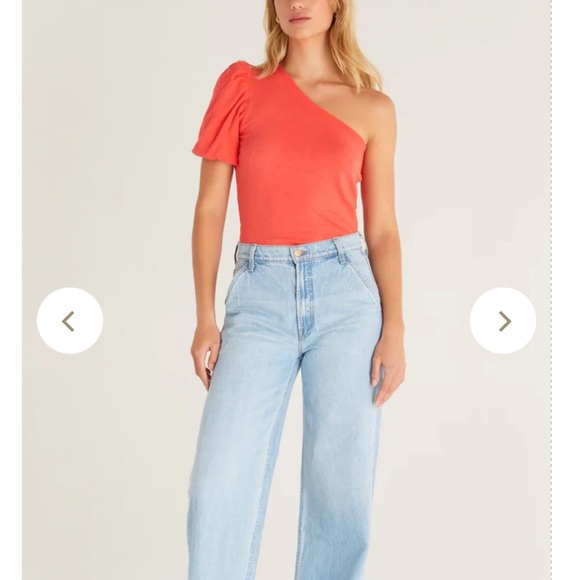 Z SUPPLY Penelope One Shoulder Tee - Picture 3 of 8